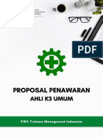 Proposal Ahli K3 Umum Pt. Tmi