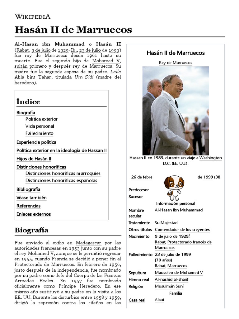 Hasán II de Marruecos | PDF | Gobierno