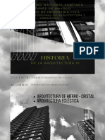 Historia IV - Infografía 02 Hierro - Cristal - Eclectico