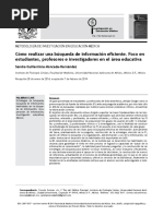 Cómo Realizar Una Búsqueda de Información y Guía Básica de Análisis de Fuentes.