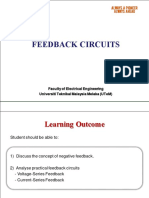 Feedback Circuits: Negative Feedback Effects and Applications
