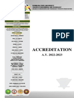 ACCREDITATION CETSO 2022 2023 Table of Contents Letters 1