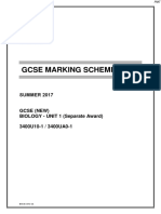 June 2017 MS - Unit 1 (F) WJEC Biology GCSE