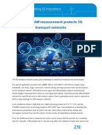 Inband OAM Measurement Protects 5G Transport Networks