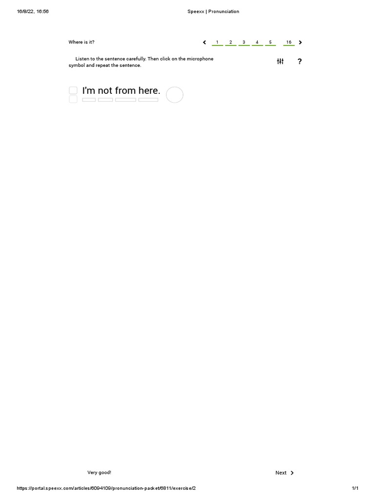 I'm Not From Here.: Next | PDF