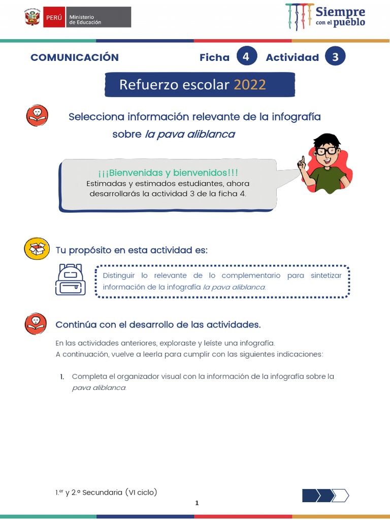 Ficha 4 Act 3 Vi Comunicacion | PDF | Cognición | Aprendizaje