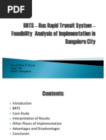 BRTS - Bus Rapid Transit System - Feasibility