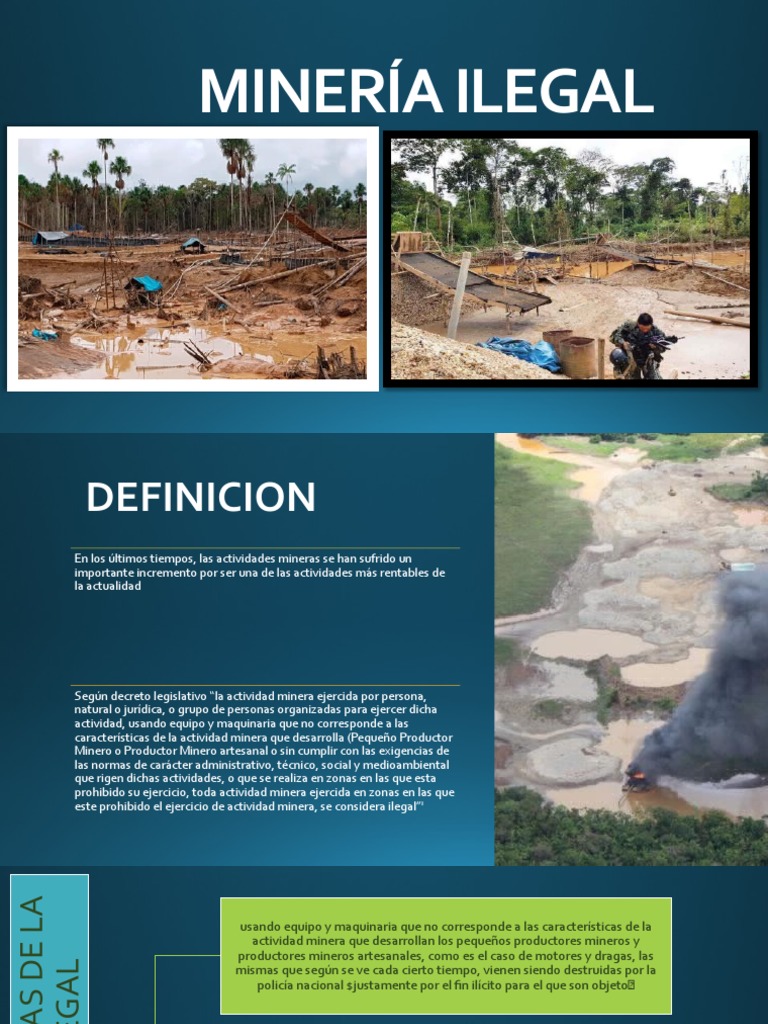Impacto de la Minería Ilegal en el Medio Ambiente | PDF | Minería ...