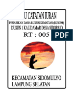 Buku Petugas Rukem RT 005