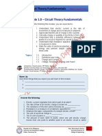 Module 1 - Circuit Theory Fundamentals