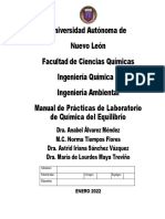 Manual de Práctica de Química Del Equilibrio