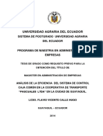 Sistema de Postgrado Universidad Agraria Del Ecuador