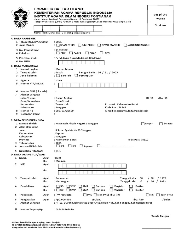 Form 1 | PDF