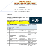 Revisi Edaran Internal Peringatan HUT RI Ke 73 Dan Milad RSMM Ke