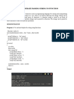 Labreport On Passing String To Function.