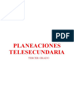 Planeaciones Telesecundaria: Tercer Grado
