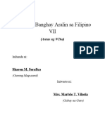 Masusing Banghay Aralin Sa Filipino VII