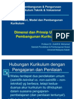 Kuliah02 Dimensi Dan Prinsip Umum Kurikulum