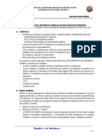 Estructura Del Informe de Trabajo de Investigación Formativa