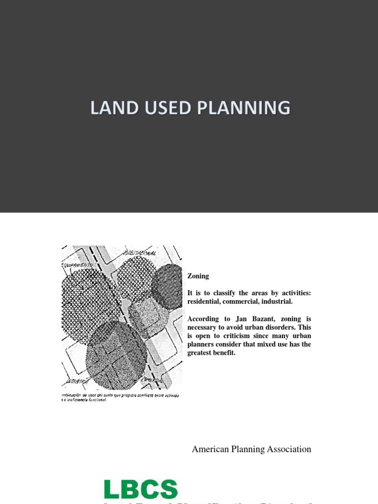 Land Used, Zoning and Density PDF Zoning Real Estate