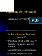 Preparing For Job Search