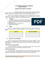 Lesson 1 Politics, Governance and Other Key Concepts