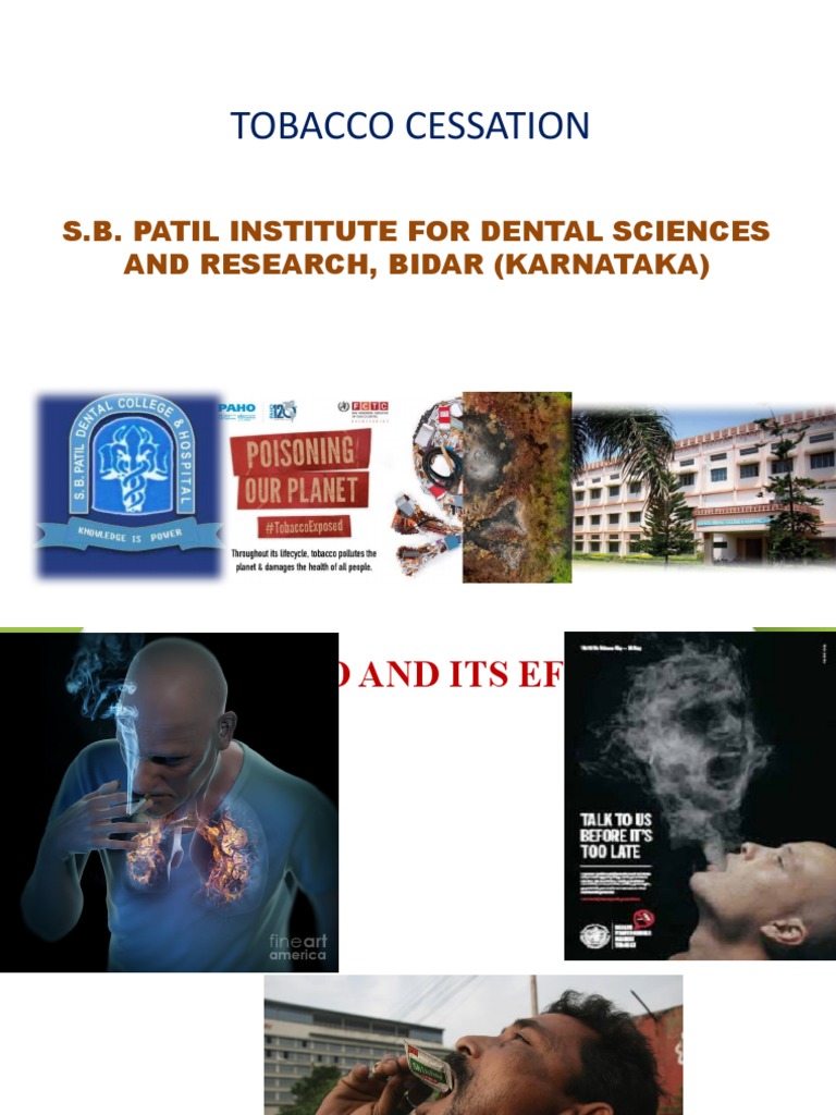 1 ToBACCO Cessation PDF Nicotine Tobacco