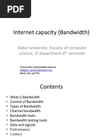 Chap 3 Network Capacity (Bandwidth)