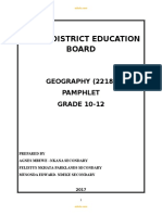 Grade 10 To 12 Geography Pamphlet