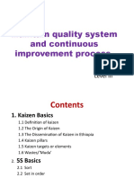 Maintain Quality System and Continuous Improvement Process