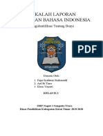 Makalah Laporan Percobaan Bahasa Indonesia