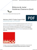 Mechero IMCO Triplex Super 6700 - Bitácora de Javier Gutiérrez Chamorro (Guti)