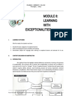 Module 6 Learning With Exceptionalities