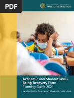 OSPI Academic and Student Well Being Recovery Plan Planning Guide