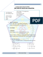 Matematika Eksponen Akar Log