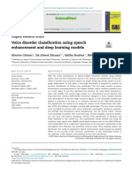 Voice Disorder Classification Using Speech Enhancement and Deep Learning Models