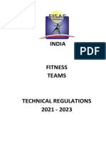 Fitness Teams Technical Regulations 2021-2023