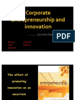 Corporate Entrepreneurship and Innovation Part 2: A Process Based Aproach