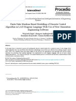 Finite State Machine Based Modelling of Discrete Control