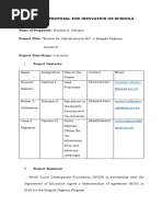 DepEd Format of A Project Proposal For Innovation in Schools | PDF ...