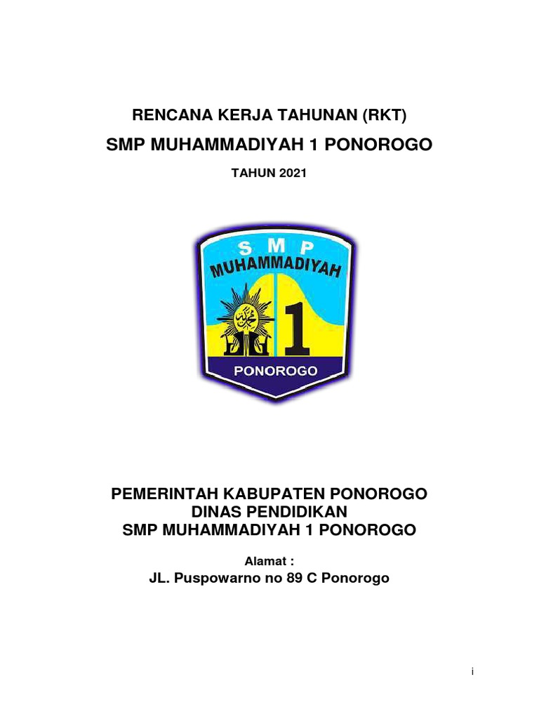 RKT SMP Muhammadiyah 1 Ponorogo 2021 | PDF | Karier & Perkembangan