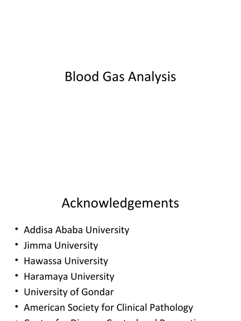 Interpretation and Clinical Significance of Blood Gas Analysis