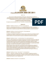 RESOLUCIÓN 3900 DE 2011