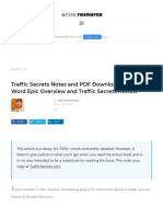 Traffic Secrets PDF Notes