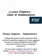 Corso Chimica - 12 Nomenclatura chimica organica