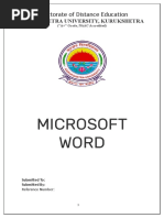 Ms Word Practical Assignment PDF | PDF | Microsoft Word | Microsoft Excel