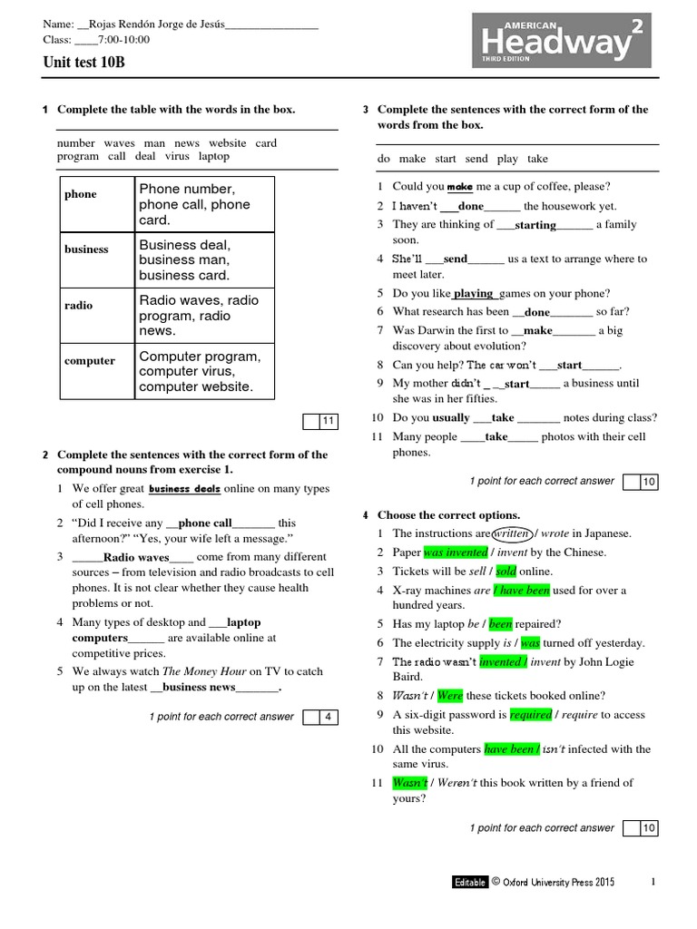AHW3e - Level 2 - Unit Practice10b | PDF | Office Equipment | Computing