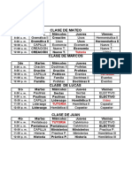 Horario 2022 - Agosto A Diciembre