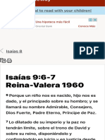 Isaías 96-7 RVR1960 - Porque Un Niño Nos Es Naci