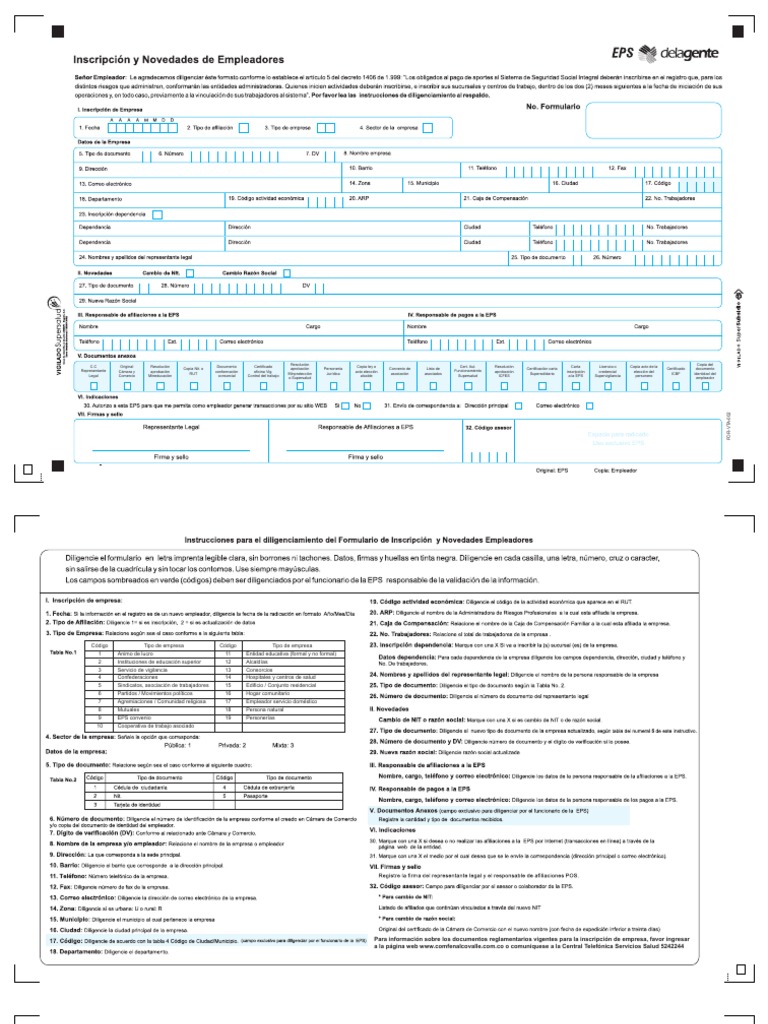 Fomulario Empresas | PDF